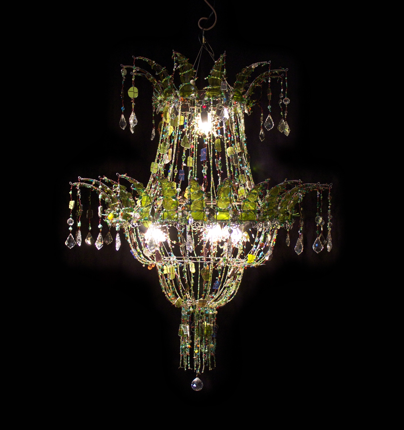 Atelier W - Kunst & Grafikdesign - GLAS PINEAPPLE CHANDELIER