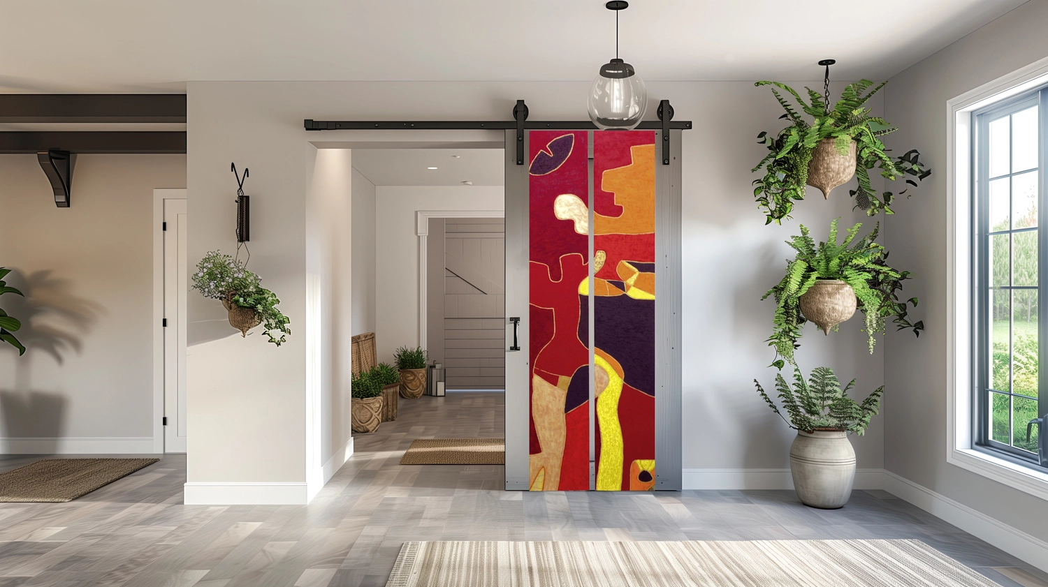 Atelier W - Kunst & Grafikdesign - Dyptichon, Holzrelief in Mischtechnik auf Holzwerkstoffplatte