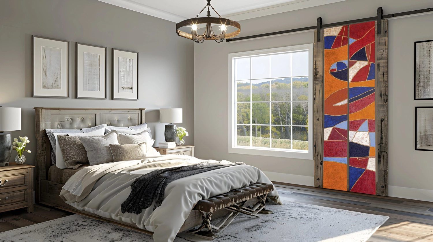 Atelier W - Kunst & Grafikdesign - Dyptichon, Holzrelief in Mischtechnik auf Holzwerkstoffplatte